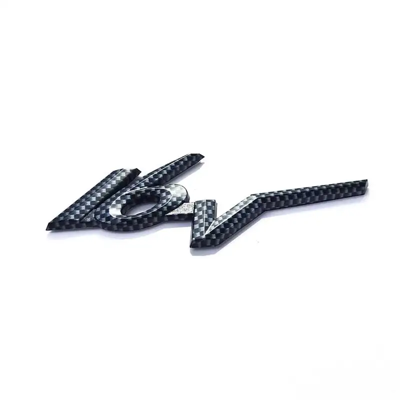 3D Carbon Fiber 16V Emblem Badge for Cars 1 3D Carbon Fiber 16V Emblem Badge for Cars