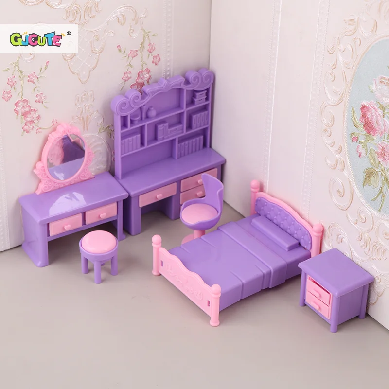 Vintage Pastel Dollhouse Miniature Furniture Set 3 Vintage Pastel Dollhouse Miniature Furniture Set - Image 3