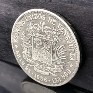 Vintage Venezuela 1936 Challenge Coin 9 S5917b538772f46d1916bd400b25f6a2fE