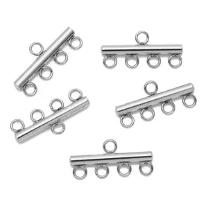 Stainless Steel Multi-Strand Jewelry Connectors 19 S592a81bf154c486ba30cda2ad8ecd440B