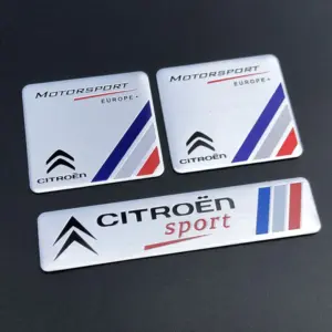 Citroen C4 C5 DS5 DS6 Metal Alloy Decal Set 13 S5935e53a321c4dea8bf17e2c68cc8f8aU