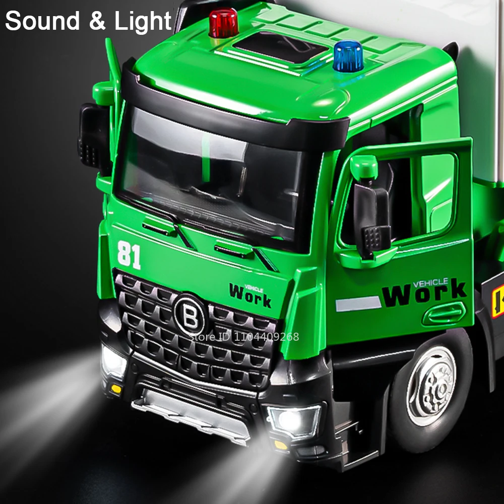 1:24 Scale Diecast Garbage and Mixer Trucks 3 1:24 Scale Diecast Garbage and Mixer Trucks - Image 3