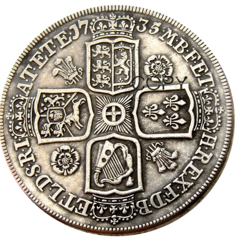 Vintage George II Coin Replica with Nostalgia 3 Vintage George II Coin Replica with Nostalgia - Image 3