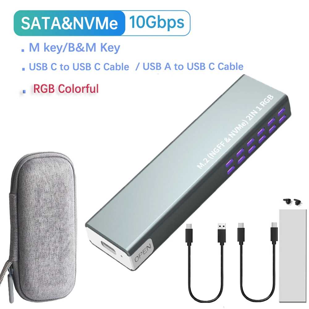 RGB M.2 SSD Enclosure for High-Speed Storage 10 RGB M.2 SSD Enclosure for High-Speed Storage - Image 10