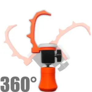 Vibrant Orange Miniature Painting Handle