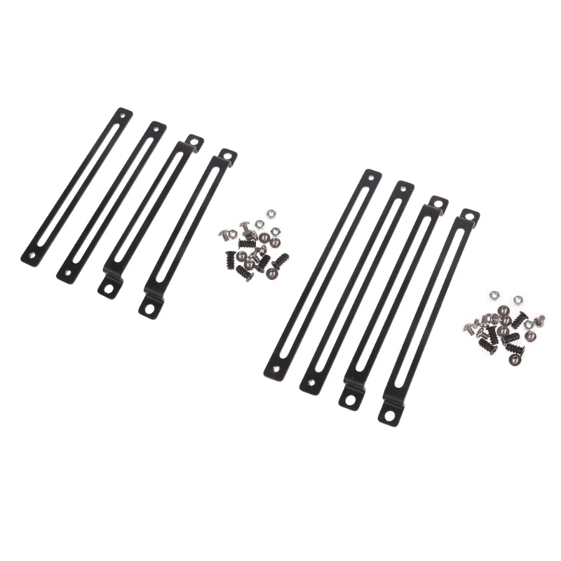 Black Aluminum Cooling Radiator Support Bracket (12cm & 14cm) 2 Black Aluminum Cooling Radiator Support Bracket (12cm & 14cm) - Image 2