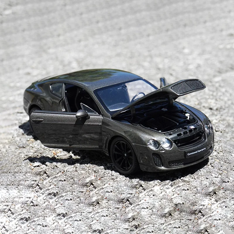 1:24 Scale Silver Coupe Car Model 6 1:24 Scale Silver Coupe Car Model - Image 6