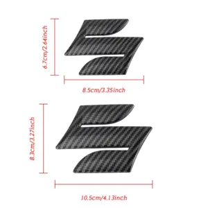 Suzuki Emblem Sticker in Black, Silver & Carbon 13 S59b9eef67d914303a128387531db7c3eT 2
