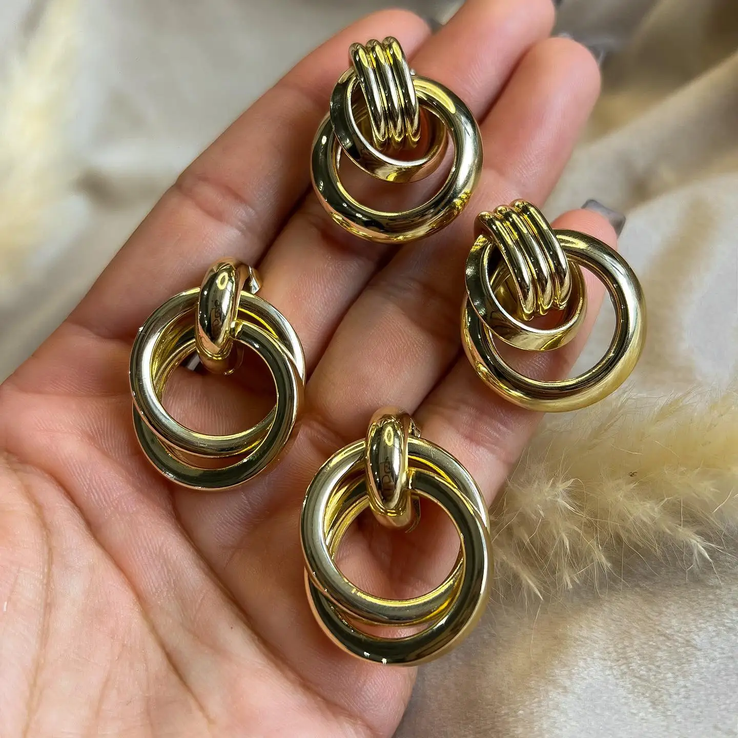 Winding Stainless Steel Earrings for Women 2 Winding Stainless Steel Earrings for Women - Image 2