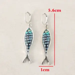 Vintage Fish-Shaped Silver Earrings for Women 7 S59e314d2f6a148ccac9fefbd8b7f34d5r