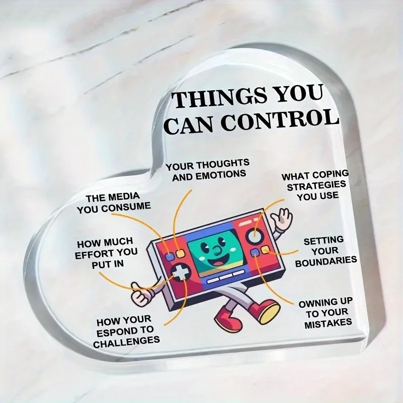 Mental Health Positive Vibes Acrylic Decor 4 Mental Health Positive Vibes Acrylic Decor - Image 4