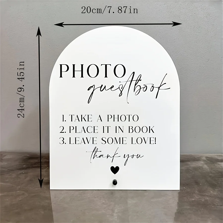 Elegant White Acrylic Wedding Sign 2 Elegant White Acrylic Wedding Sign - Image 2