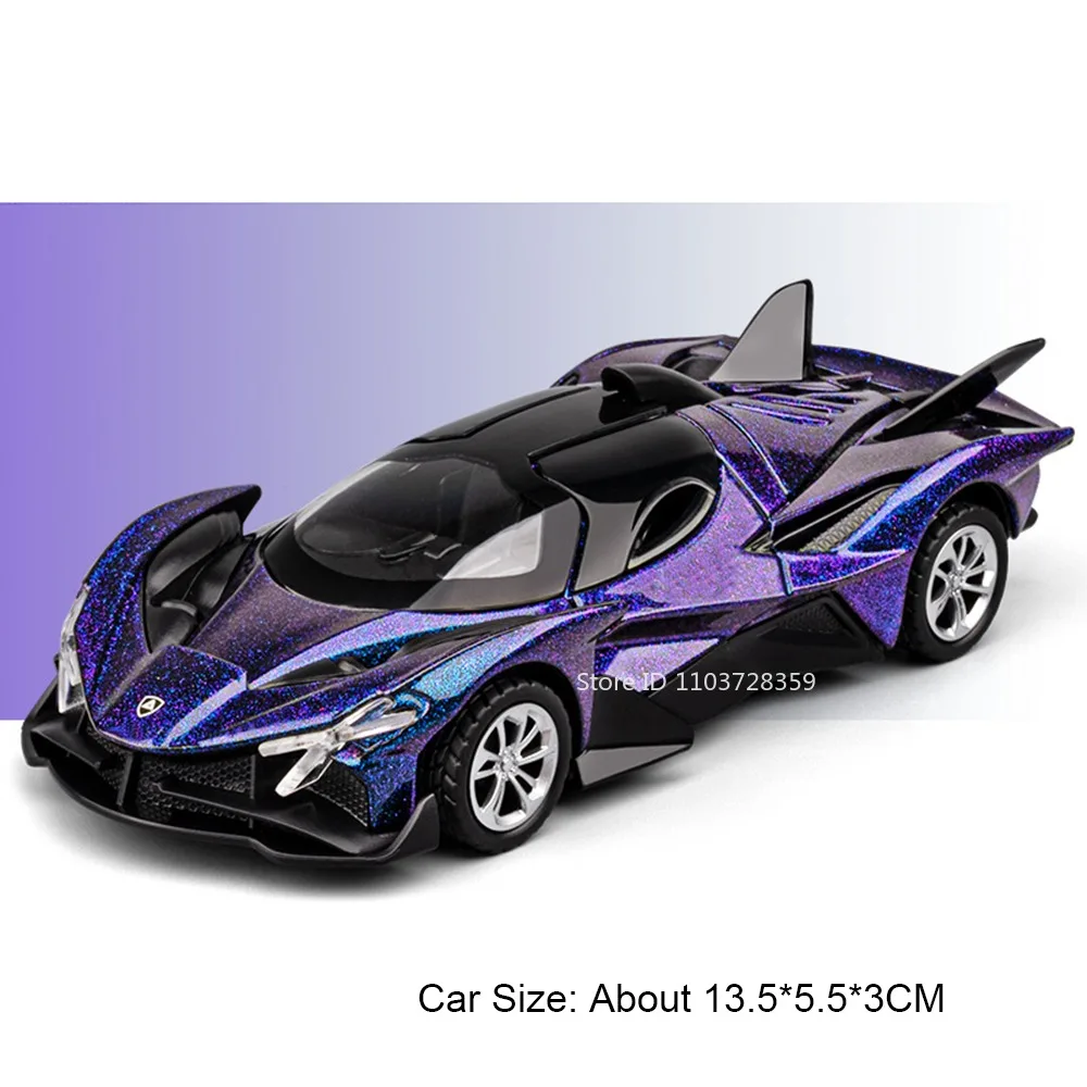 Red EVO Miniature Supercar Model 13.5cm with Lights 9 Red EVO Miniature Supercar Model 13.5cm with Lights - Image 9