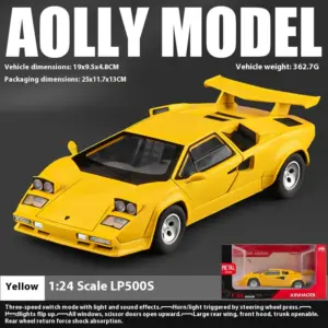 Yellow LP500S Diecast Model Car 1:24 Scale 15 S5a14eb347eb140a7b7200f719527eb81p