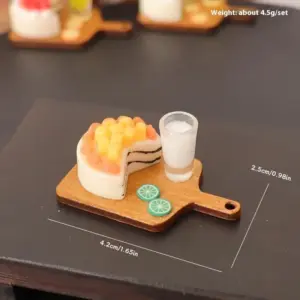 Miniature Dollhouse Food Set for Kids 19 S5a444a530eff46c7bdaad3796c8152daY