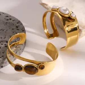 Elegant Stainless Steel Pearl & Tiger Eye Bracelet 9 S5a698ee066ec4529a910cef226c88b480