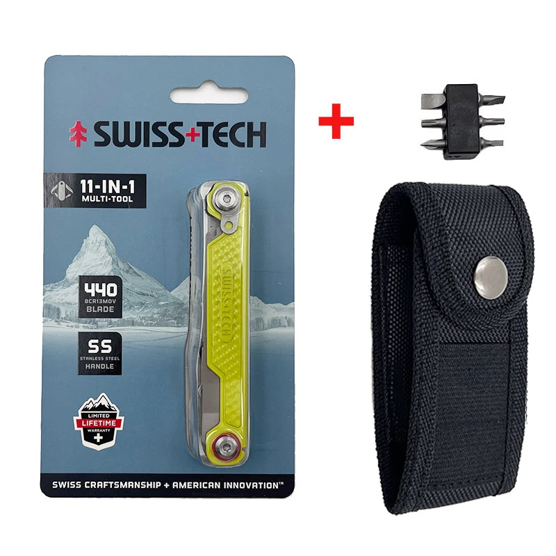 Swiss Tech 11-in-1 Compact Multitool for Outdoors 9 Swiss Tech 11-in-1 Compact Multitool for Outdoors - Image 9