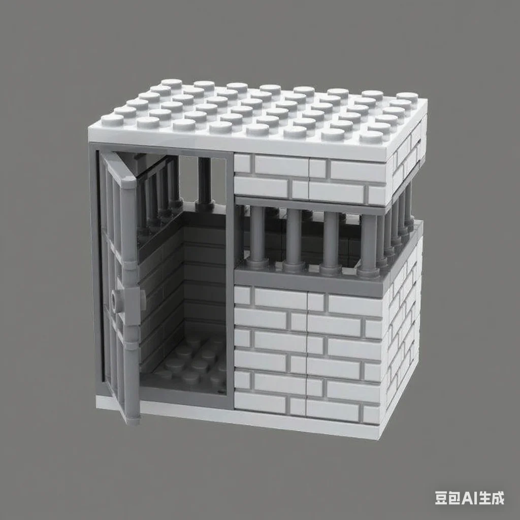 Mini Jail Prison Block Building Set for Kids 3 Mini Jail Prison Block Building Set for Kids - Image 3