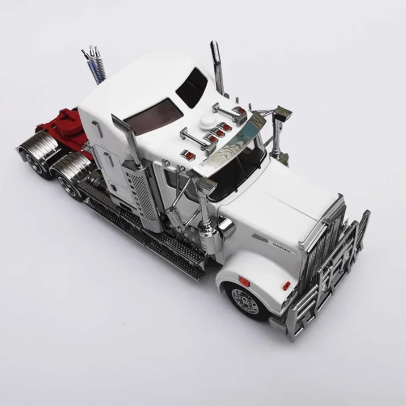 Vibrant Red Kenworth T909 Diecast Model 5 Vibrant Red Kenworth T909 Diecast Model - Image 5