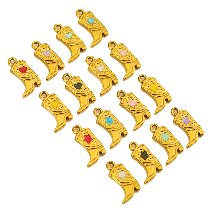 Stainless Steel High Heel Charm Set (5 pcs) 2 Stainless Steel High Heel Charm Set (5 pcs) - Image 2