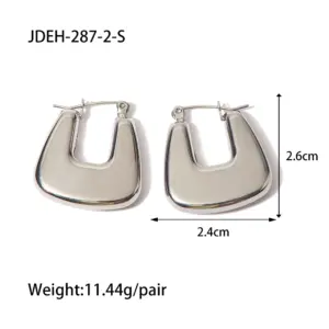 Stainless Steel Geometric Hoop Earrings 14 S5ae0f151089a4ec8a607f8af1312c18di