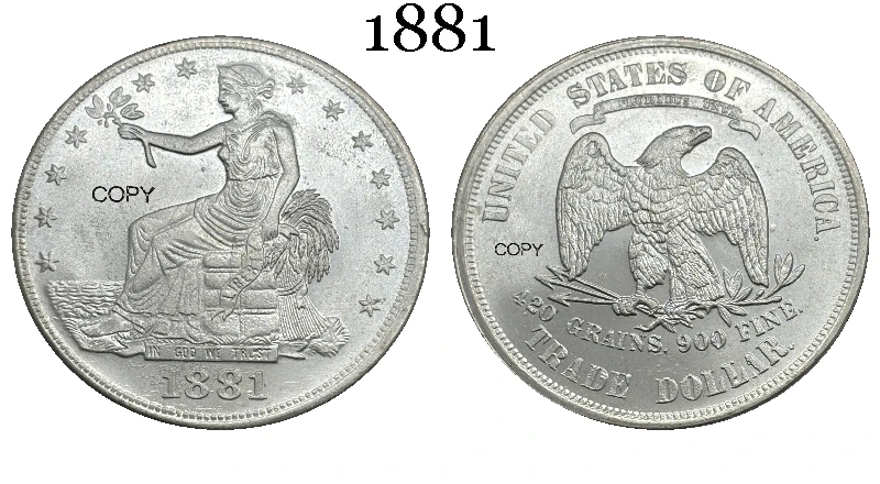 1877 US Trade Coin Replica for Collectors 5 1877 US Trade Coin Replica for Collectors - Image 5