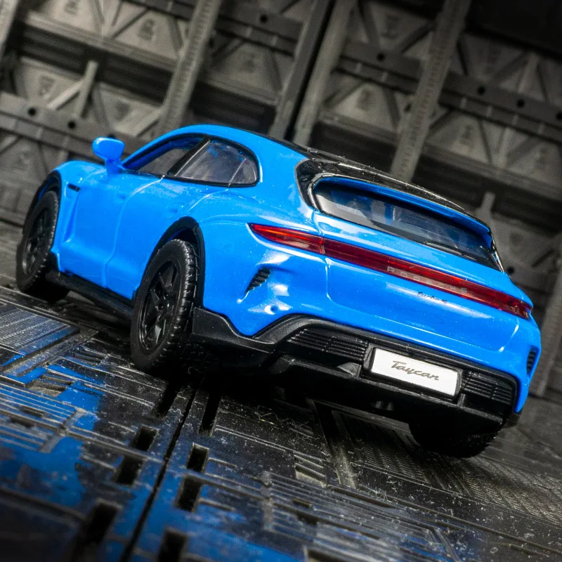 Blue Porsche Taycan Turbo S Cross Turismo Model 2 Blue Porsche Taycan Turbo S Cross Turismo Model - Image 2