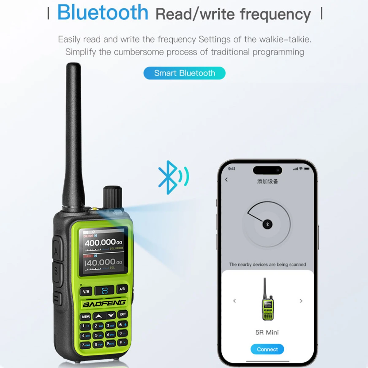 BAOFENG UV-5R Mini Walkie Talkie with Bluetooth 3 BAOFENG UV-5R Mini Walkie Talkie with Bluetooth - Image 3