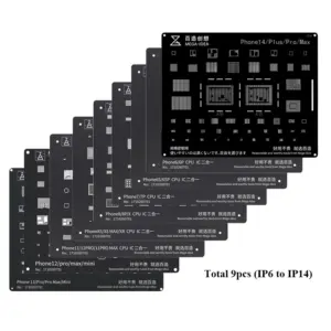 Black Steel BGA Reballing Stencil for iPhone Models 17 S5b31b7f100ca496990acd6c3c1779d71m