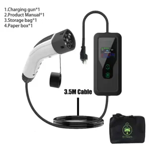 Black Portable EV Charger with Digital Display 17 S5b3b075ea0134998a8b3c229f20da26ev