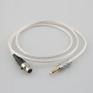 Premium Silver Audio Extension Cable for Headphones 9 S5b5be7a761e4493aa8638595e8ff10d50