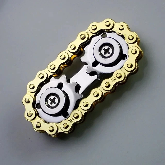 Metal Chain-Inspired Fidget Spinner 60×36mm 8 Metal Chain-Inspired Fidget Spinner 60×36mm - Image 8