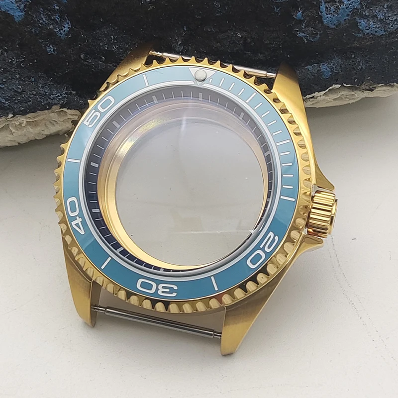 Gold-Tone SKX007 Diver Watch Case 42mm 7 Gold-Tone SKX007 Diver Watch Case 42mm - Image 7