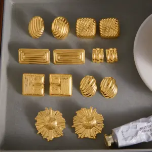 Stainless Steel Geometric Stud Earrings for Women 15 S5b99717baab546a48ee84fbcd88496ceb