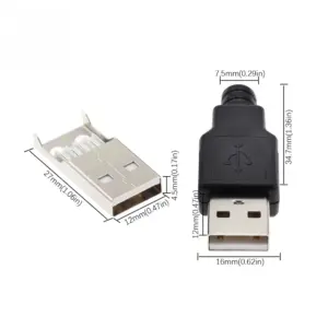 USB 4-Pin Connectors Set for DIY Electronics 10 S5bbe942b045049e8a292fdc685e51b7cw