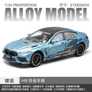 Blue BMW M8 1:24 Diecast Model with Light & Sound 16 S5bbf0f2e92fe45dab125d664fd73ab6ev