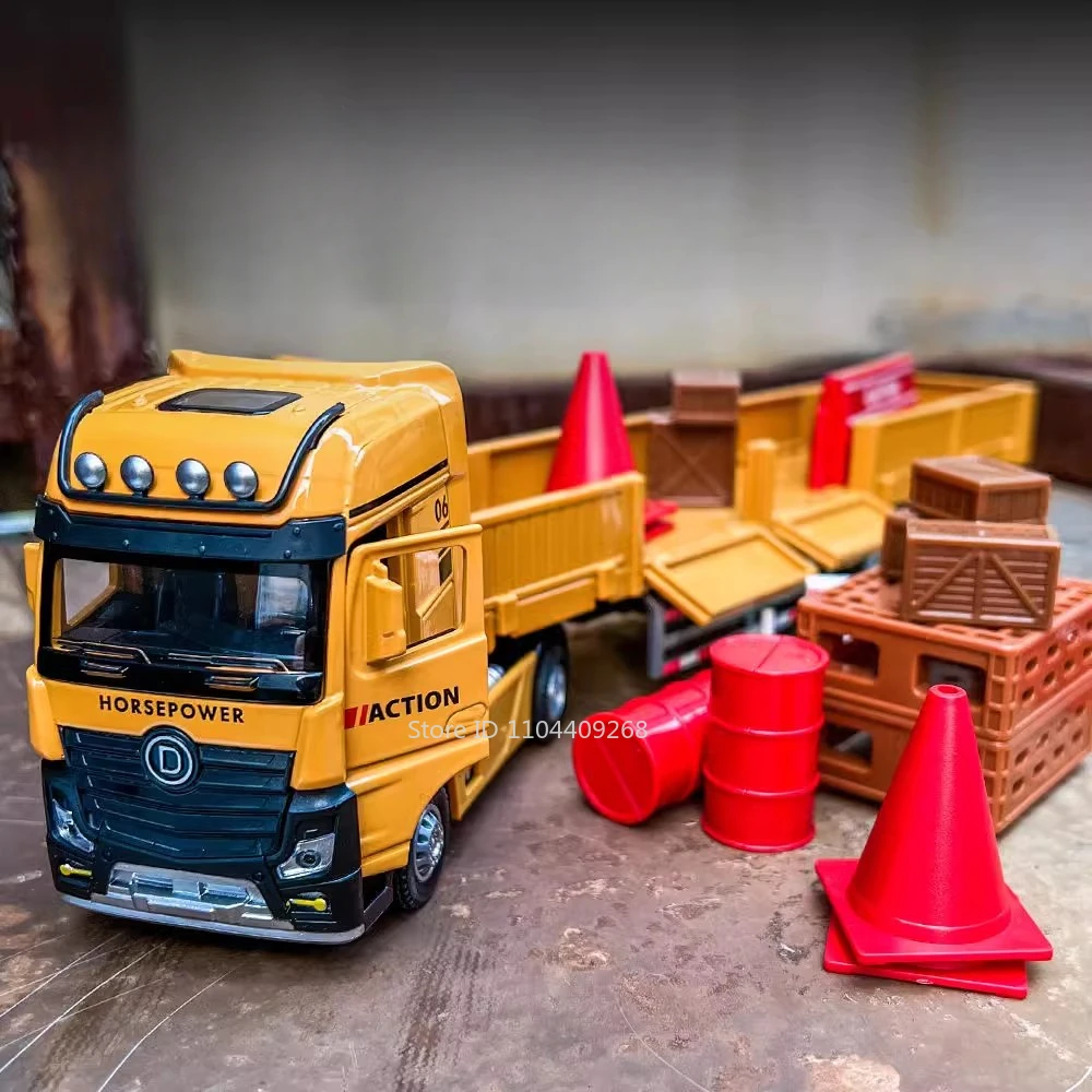 1:32 Scale Construction Truck and Crane Model 6 1:32 Scale Construction Truck and Crane Model - Image 6