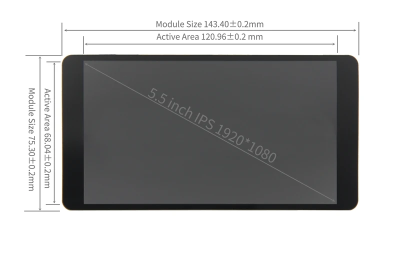 5.5-Inch 1920x1080 Raspberry Pi HDMI Display 5 5.5-Inch 1920x1080 Raspberry Pi HDMI Display - Image 5