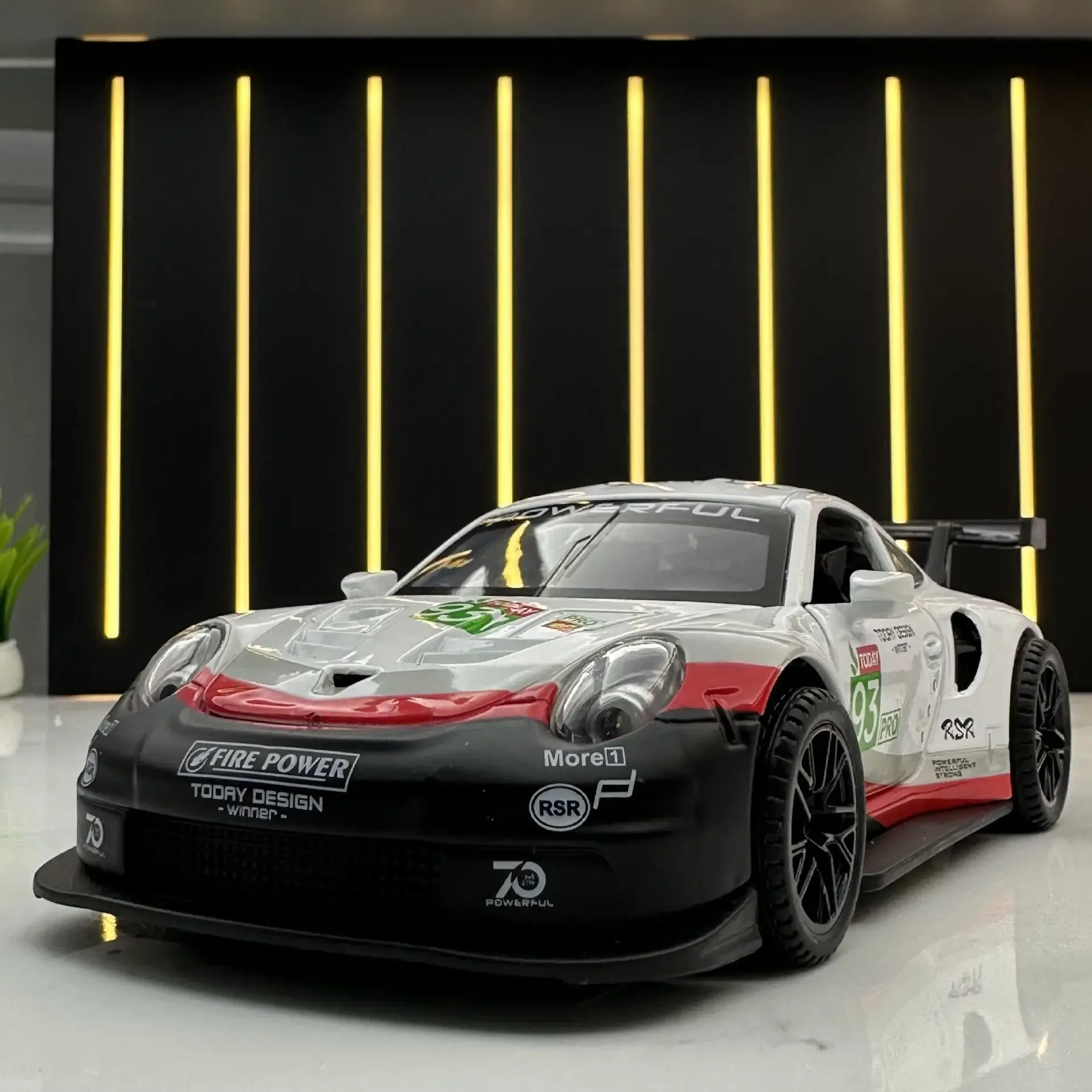 Vibrant Blue Porsche 911 GT3 RSR Model 5 Vibrant Blue Porsche 911 GT3 RSR Model - Image 5