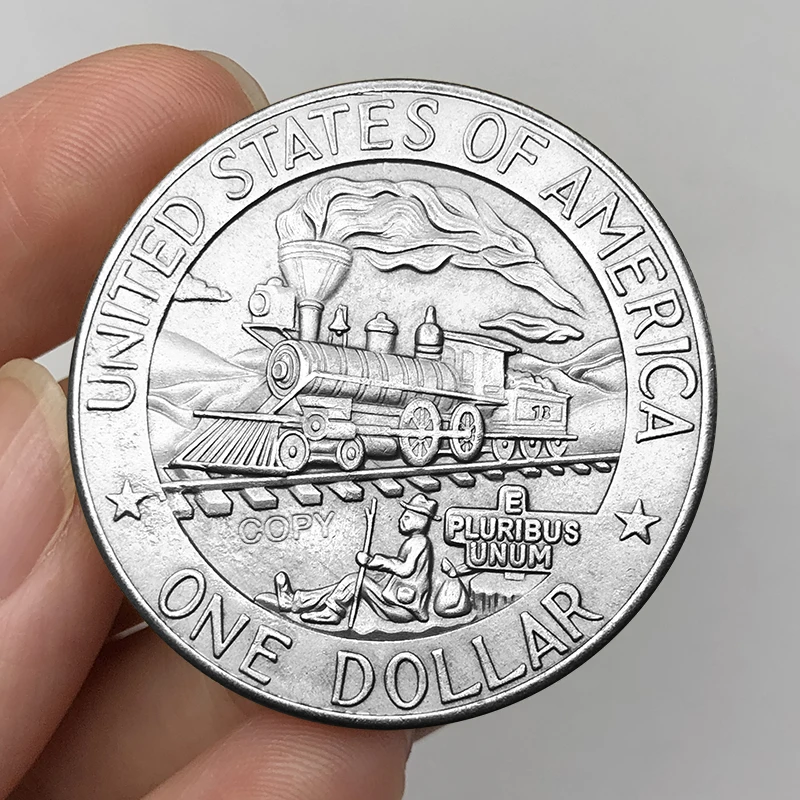 Vintage US Steam Train Challenge Coin 38mm Copper 4 Vintage US Steam Train Challenge Coin 38mm Copper - Image 4