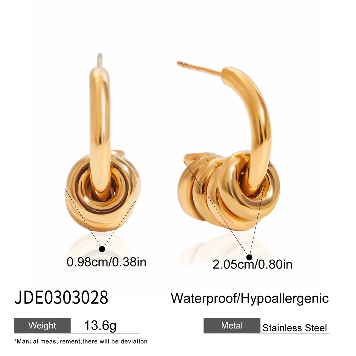 Stylish Stainless Steel Women’s Earrings 9 Stylish Stainless Steel Women’s Earrings - Image 9
