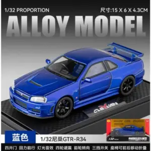 1:32 Scale Nissan Skyline GTR R34 Diecast Model 13 S5c4f86de578d487a9a4954241232fa25J