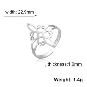 Elegant Adjustable Witch Knot Ring for Women 18 S5c8598a23fa4435f9d331452031f2476m