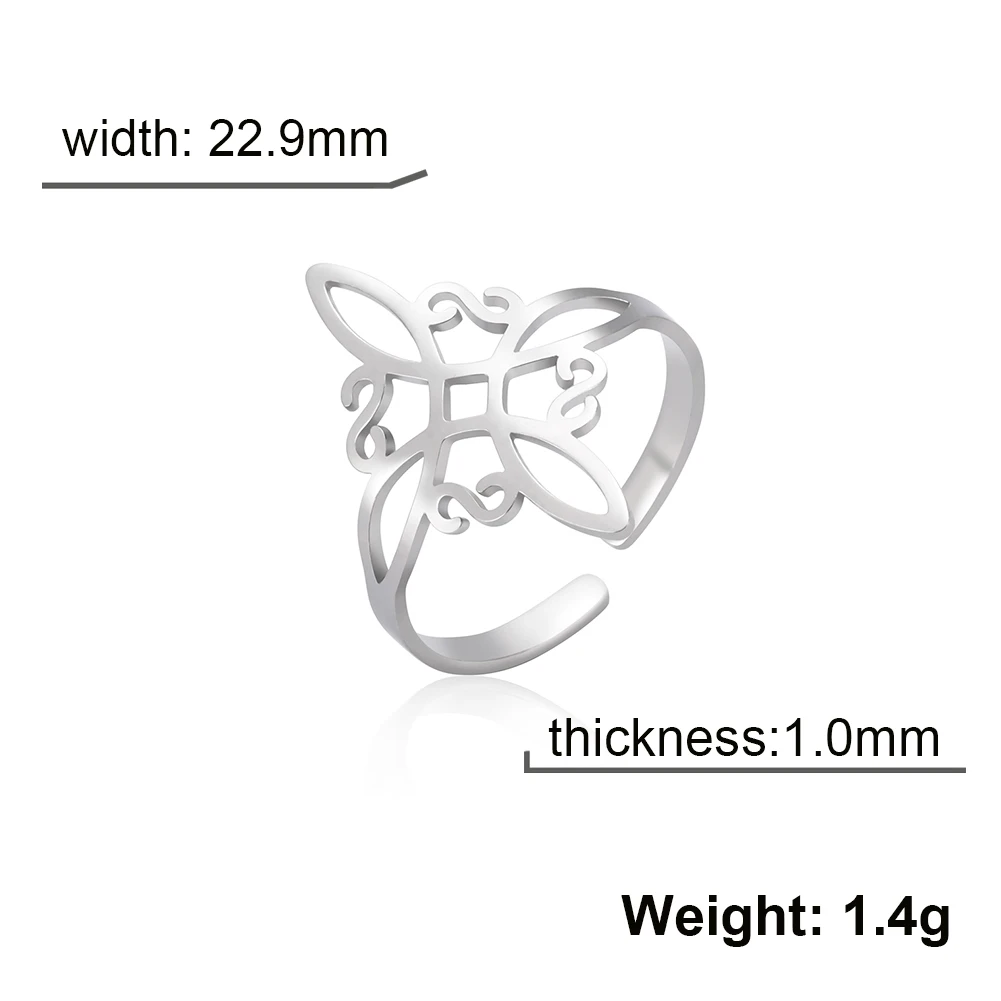 Elegant Adjustable Witch Knot Ring for Women 9 Elegant Adjustable Witch Knot Ring for Women - Image 9