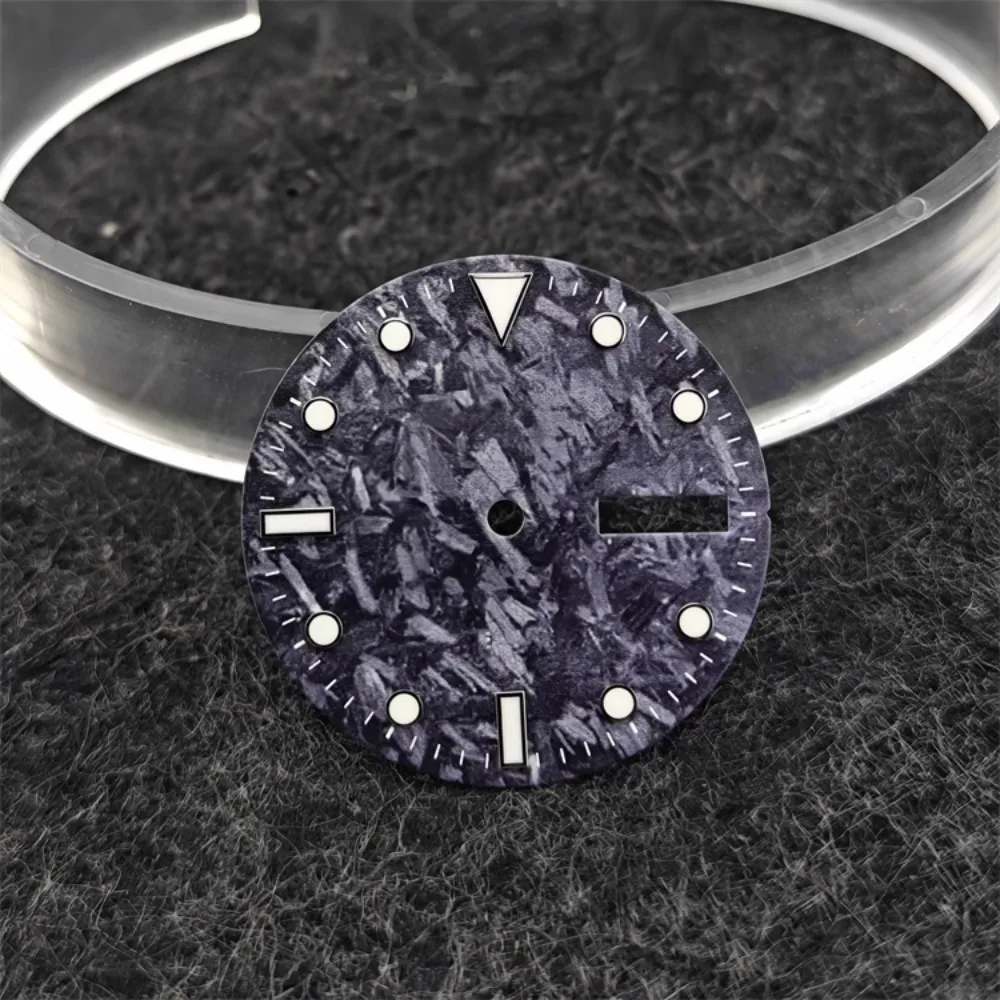 MDNEN 28.5mm Carbon Fiber Sport Dial for Watches 4 MDNEN 28.5mm Carbon Fiber Sport Dial for Watches - Image 4