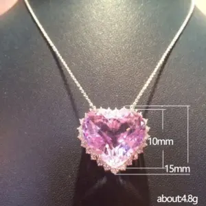 Pink Heart Pendant Necklace for Women 5 S5c87908f420e48839c74df8767ee7528R