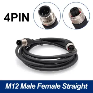 Waterproof M12 Sensor Connector Cable - 2M, 4/5/8 Pins 18 S5cb078ac7dc941cabcc0479a3a772d48Z