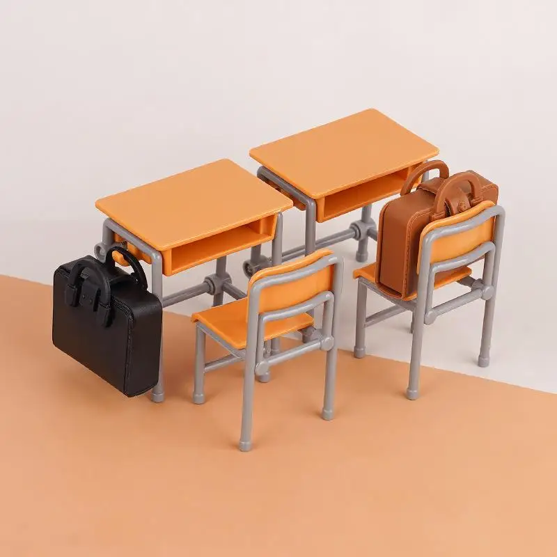 Vintage Classroom Desk Set with Backpacks 8 Vintage Classroom Desk Set with Backpacks - Image 8