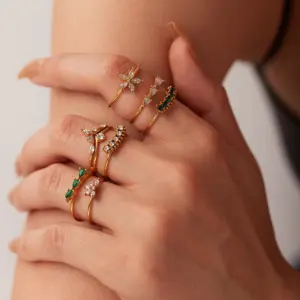 Elegant Adjustable Stainless Steel Women's Ring Collection 13 S5cea7e2577b5488f86508aa73ad374dcq