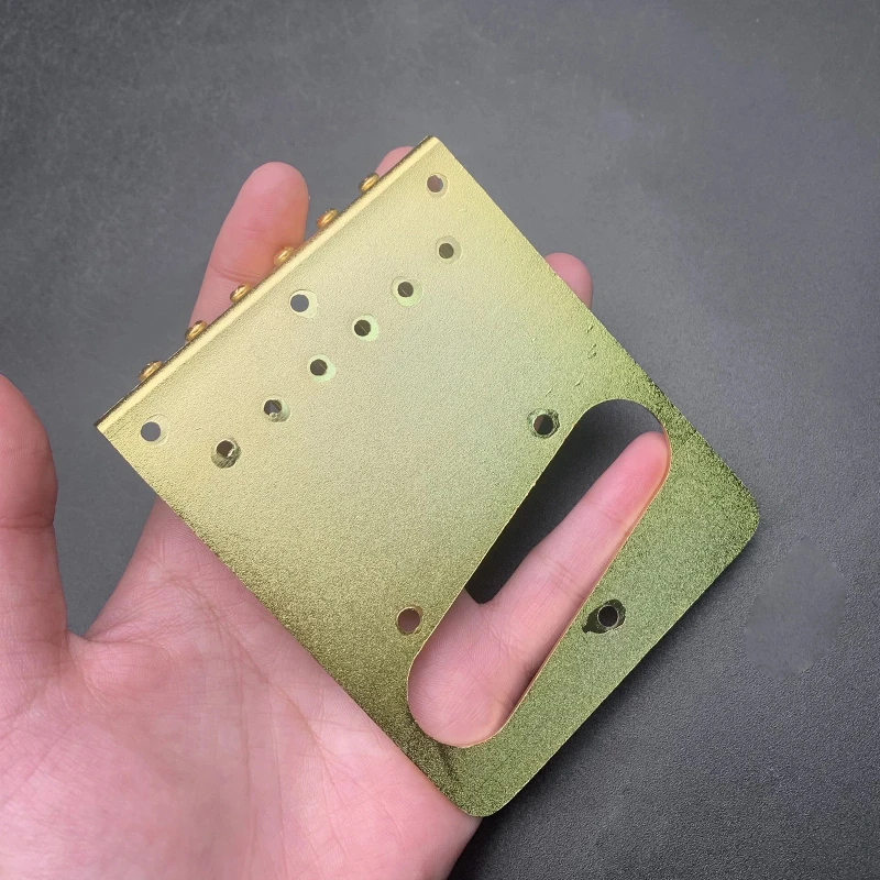 Vintage 6-String Roller Saddle Bridge Set in Gold or Chrome 3 Vintage 6-String Roller Saddle Bridge Set in Gold or Chrome - Image 3